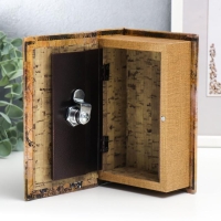 Шкатулка книга - сейф &laquo;Парижские тайны&raquo;, искусственная кожа, 17&times;11&times;5 см