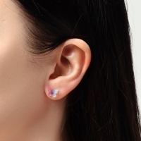 Пусеты 3 пары &laquo;Летние истории&raquo; бабочки, цветные