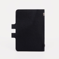 Визитница на кнопке на 24 карты, цвет чёрный