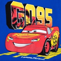 Футболка с длинным рукавом "Тачки", Disney, рост 122-128, синий