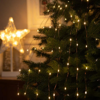 Гирлянда «Конский хвост» 8 нитей по 2 м, IP20, медная нить, 160 LED, свечение тёплое белое, USB Гирлянда «Конский хвост» 8 нитей по 2 м, IP20, медная нить, 160 LED, свечение тёплое белое, USB