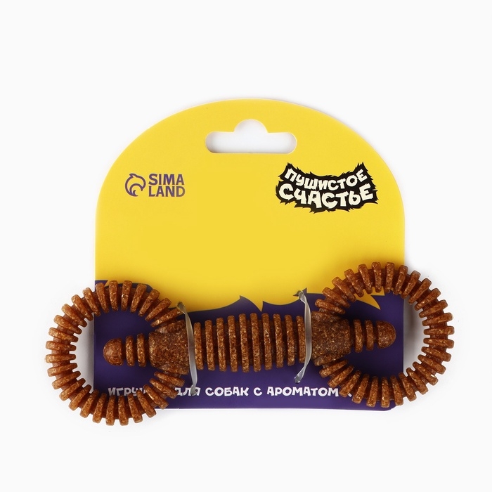Игрушка для собак жевательная со ароматом корма &laquo;2 кольца&raquo;, 16 х 5 см