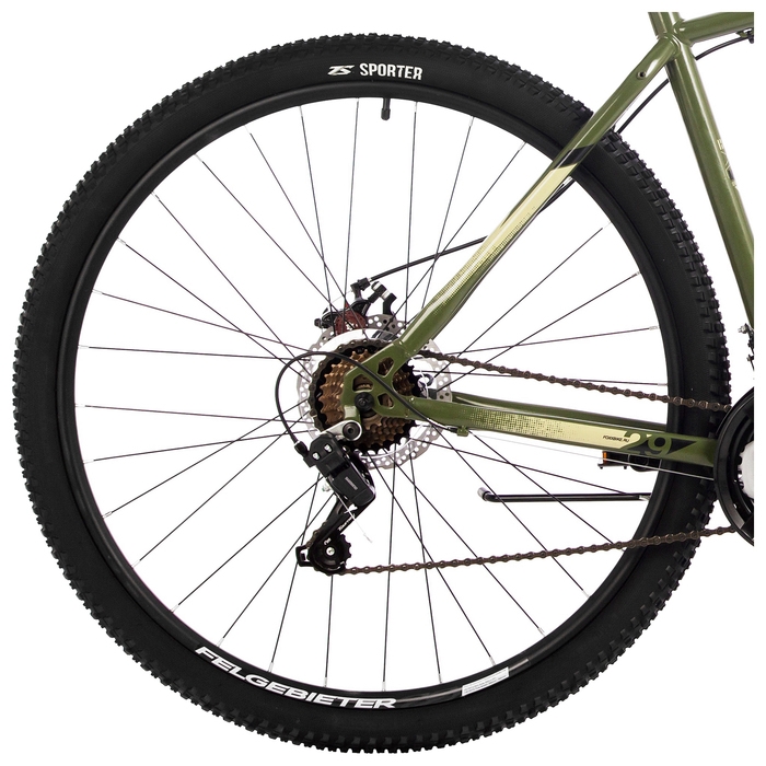 Велосипед 26 Велосипед 26" FOXX CAIMAN, цвет зелёный, р. 16"