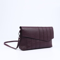 Сумка-клатч на магните, длинный ремень, цвет фиолетовый Сумка-клатч на магните, длинный ремень, цвет фиолетовый