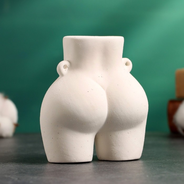 Подсвечник Подсвечник "Марта" белый песок, 10х6х8см