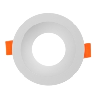 Светильник встраиваемый под лампу MR16, круг, пластик, белый