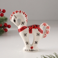 Статуэтка фарфоровая "Лошадь Классика", /авторская роспись О.Огородниковой/  10 см