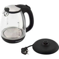 Чайник HYK-G3804 1.7л. 2200Вт черный (стекло)