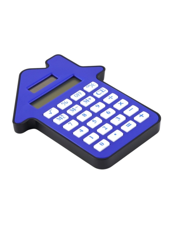 Калькулятор настольный "Домик" 08-разрядный, синий