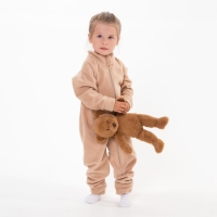 Комбинезон детский, цвет бежевый, рост 74-80 см