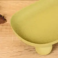 Блюдо сервировочное текстурное на золотых ножках сферах "Олива" 20х10,5х5 см