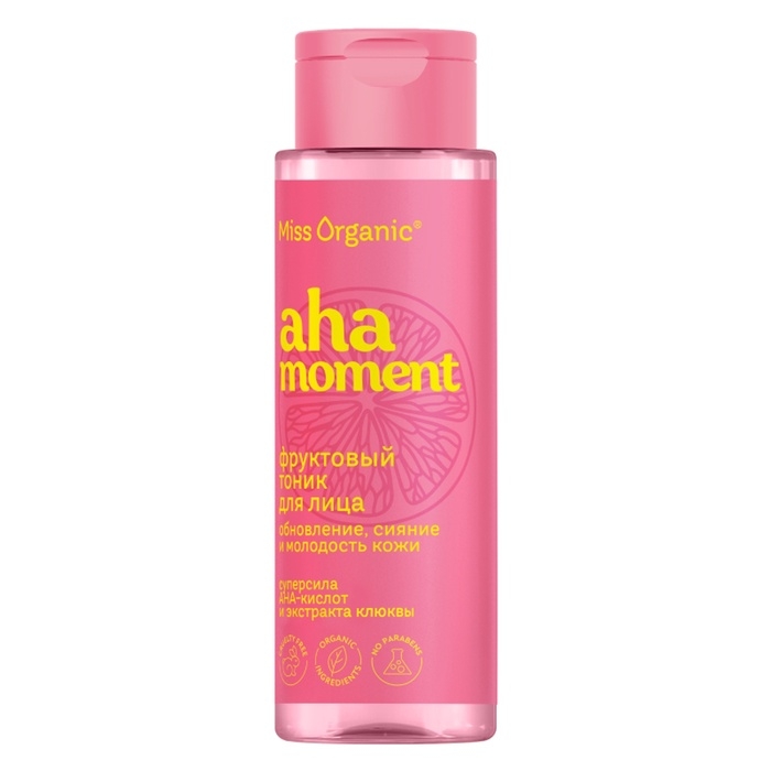 Тоник для лица фруктовый АНА-MOMENT серии Miss Organic 190 мл