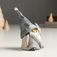 Сувенир полистоун "Дедуля Мороз в сером наряде и колпаке с оленем" МИКС 5х5х10 см Сувенир полистоун "Дедуля Мороз в сером наряде и колпаке с оленем" МИКС 5х5х10 см