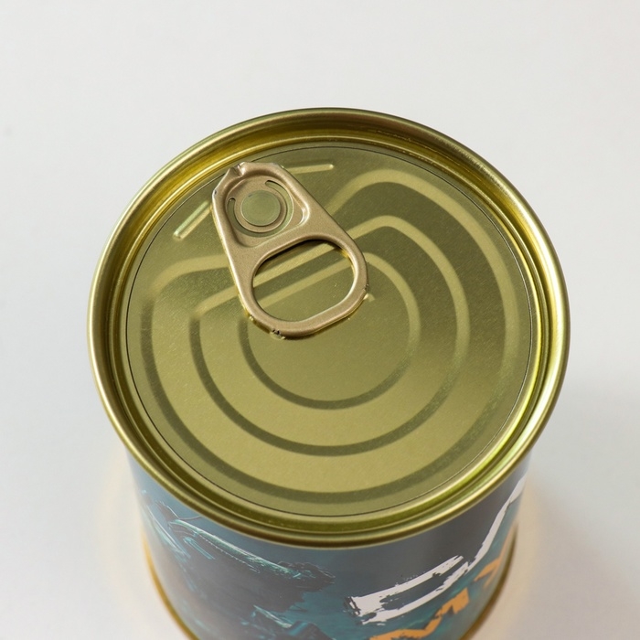 Подарочные носки в банке &laquo;Слово мужика&raquo;, (внутри ароматизированные носки мужские, цвет чёрный), арбузный шейк