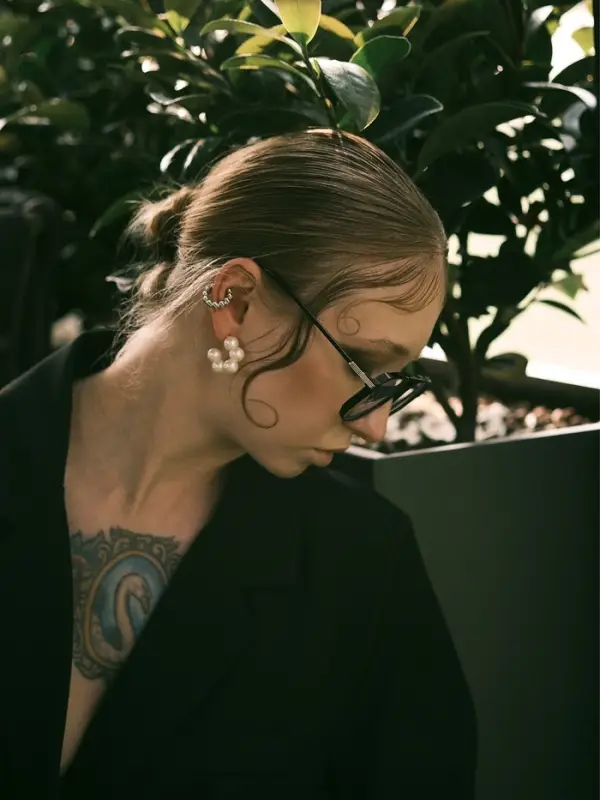 Набор серьги и каффы 7 шт "Нежность", цветной в серебре