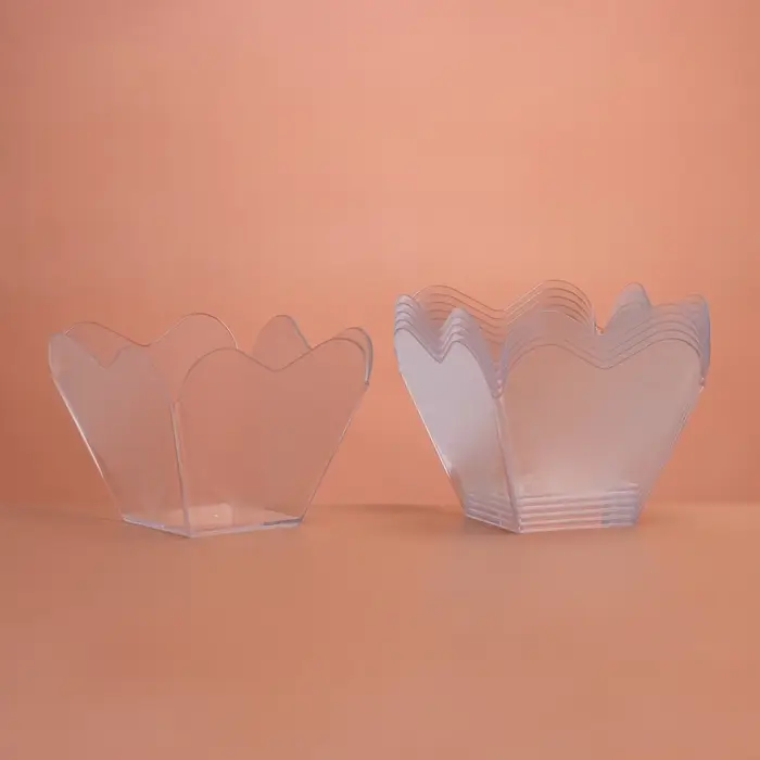 Форма пластиковая одноразовая для фуршета &laquo;Сердечная&raquo;, 60 мл, прозрачная