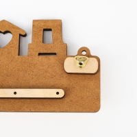 Ключница настенная &laquo;Дом там, где мы&raquo;.