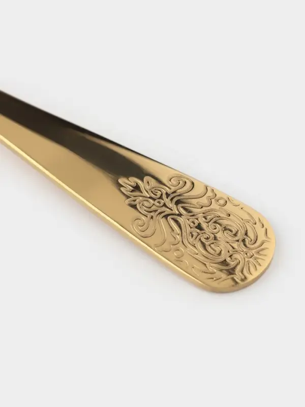 Набор ложек чайных 6 шт "Эмили" 13,2 см, цвет золото