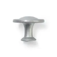 Ручка-кнопка ТУНДРА РК118SN, d=30 мм, матовый никель