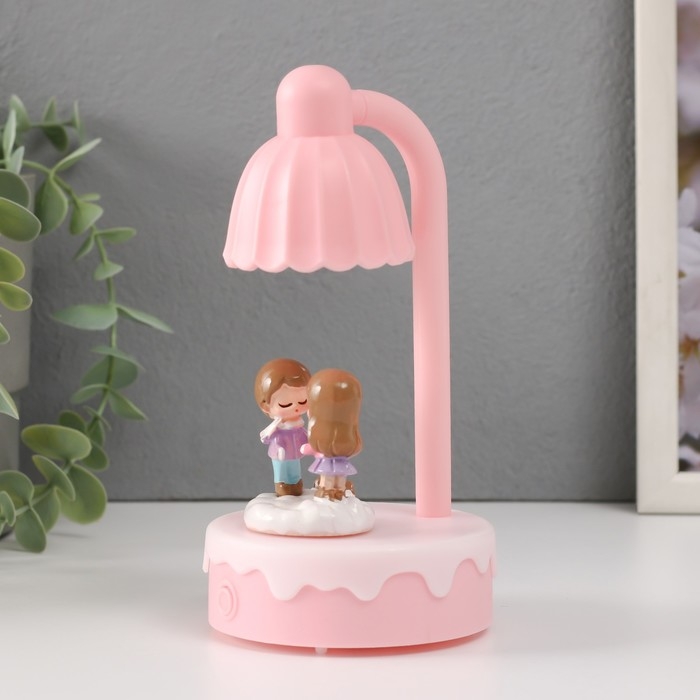 Сувенир пластик свет Сувенир пластик свет "Парочка малышей тянутся друг к другу" МИКС 8х8х16 см