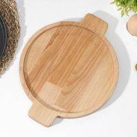 Подставка для сковороды Adelica, 30&times;24&times;1,8 см, внутренний диаметр 22 см, берёза