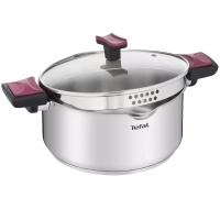 Кастрюля со стеклянной крышкой Cook&Clip 20 см, 2,9 л