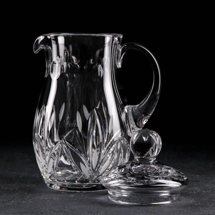 Кувшин хрустальный с крышкой «Камыши», 1 л Кувшин хрустальный с крышкой «Камыши», 1 л