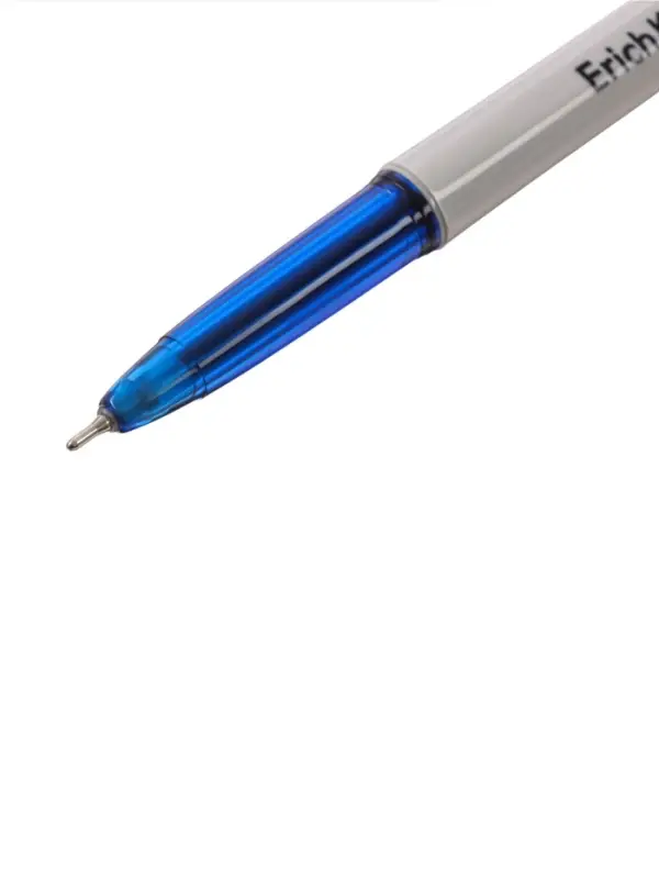 Ручка шариковая ErichKrause Slender Stick Grey, Super Glide, 0.7 мм, синяя