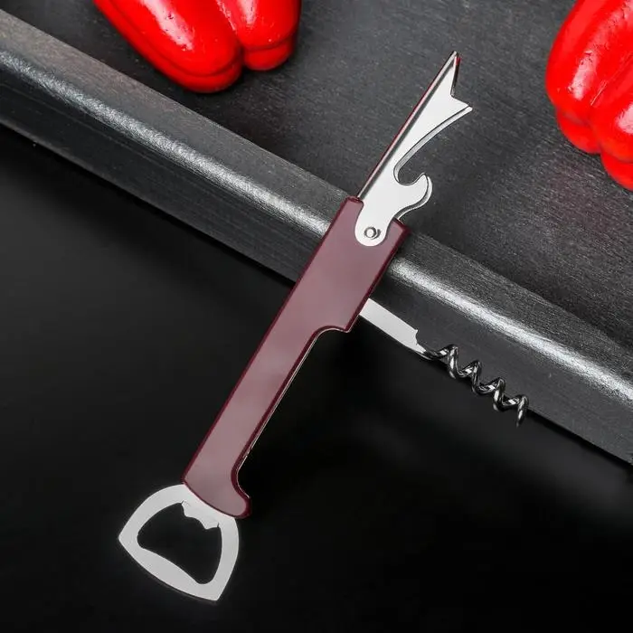 Открывашка универсальная Доляна &laquo;Цветная&raquo;, 13 см, цвет МИКС