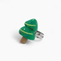 Кольца детские набор 5 шт "Выбражулька" в форме елки, форма МИКС, цвет МИКС, б-р