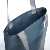 Шопер NAZAMOK, однотонный, 35х0.5х40 см, отд без молнии, без подклада, серый Шопер NAZAMOK, однотонный, 35х0.5х40 см, отд без молнии, без подклада, серый