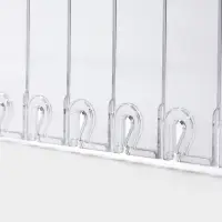 Разделитель обламывающийся, пластик, h=12 см, c передним ограничителем 12 см, L=28.5-48.5 см