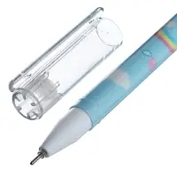 Ручка гелевая СТИРАЕМЫЕ ЧЕРНИЛА, 0.5 мм, корпус "Зайчик", стержень синий, МИКС