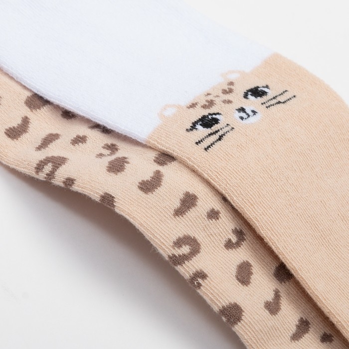 Набор колготок Крошка Я &laquo;Леопард&raquo;, рост 68-74 см, цвет бежевый