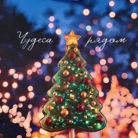 Пакет подарочный новогодний ламинированный, &laquo;Дед Мороз&raquo; , 11.5&times;6.5&times;14.5 см