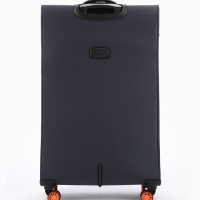 Чемодан 28", Текст, 47*31*78, отд на молнии, код замок, 4 колеса, т.серый