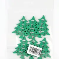 Декор "Зеленые елочки", набор 6 шт.