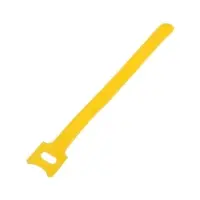 Стяжки-липучки для проводов 150&times;10&times;1.5 мм ТУНДРА, жёлтая, 10 шт.