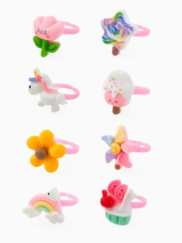 Кольцо &laquo;Выбражулька&raquo; единорог, сладости, форма МИКС, цветное, безразмерное