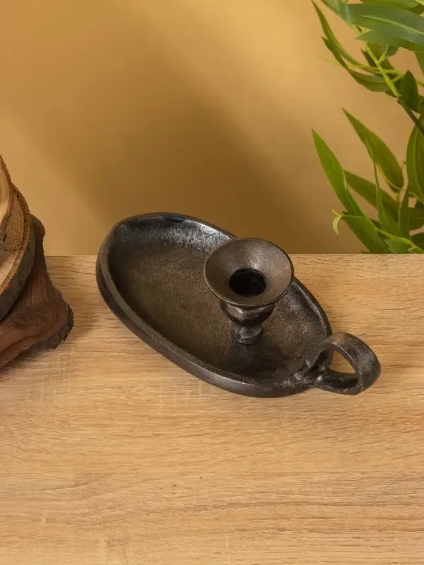 Подсвечник "Ретро серия Лондон" алюминий 21х10х6 см