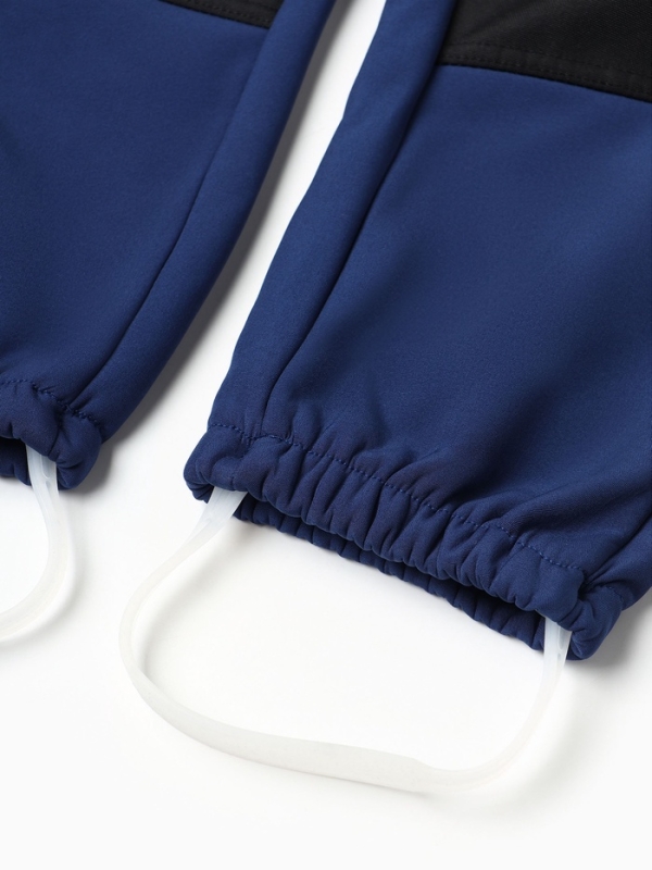 Комбинезон демисезонный для мальчиков MINAKU из Softshell на флисе, непромокаемый, тёмно-синий, рост 104 см