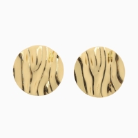 Клипсы &laquo;Тренд&raquo; круг, цвет золото