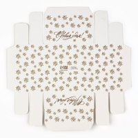 Коробка для кондитерских изделий &laquo;Золотая вьюга&raquo;, 10 х 10 х 10 см, Новый год