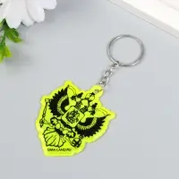 Брелок пластик светоотражающий "Герб России"  5,5х4,5 см