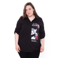 Сорочка женская, цвет черный, размер 50 Сорочка женская, цвет черный, размер 50