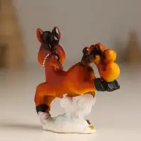 Сувенир полистоун "Лошадка на облачке с розами" МИКС 6,4х2,5х6 см