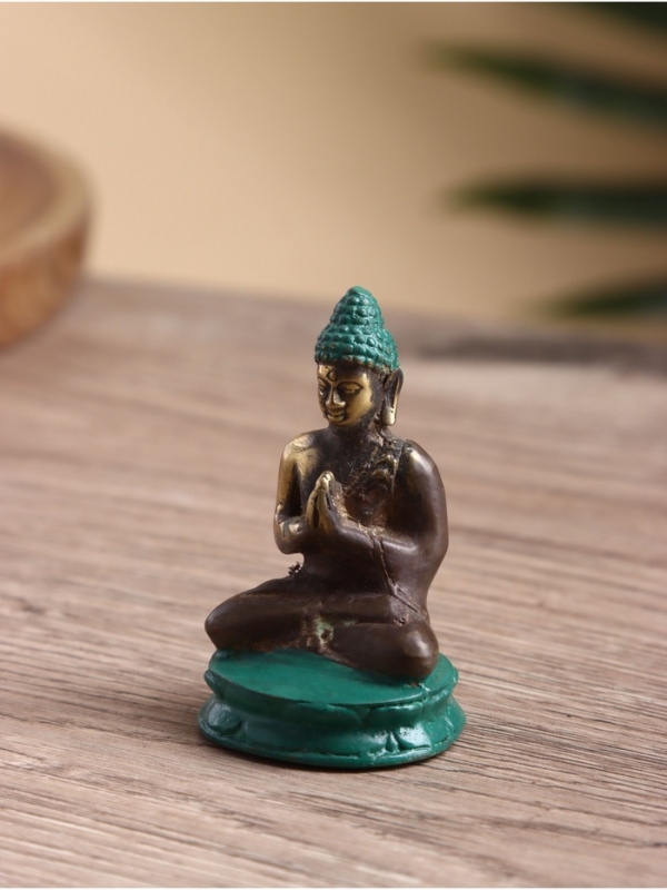 Сувенир бронза "Будда" 3х4х6 см