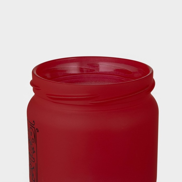 Банка стеклянная для сыпучих продуктов &laquo;Любовь на кухне&raquo;, 425 мл, цвет красный