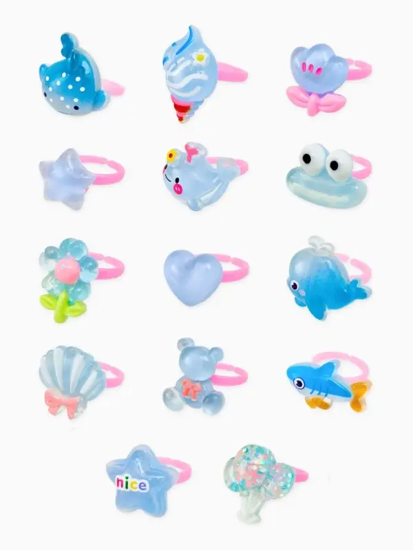 Кольцо &laquo;Выбражулька&raquo; русалка, форма МИКС, цветное, безразмерное