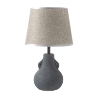 Лампа настольная "Каламбур" 1х40Вт Е14 темно-серый 20х20х32см